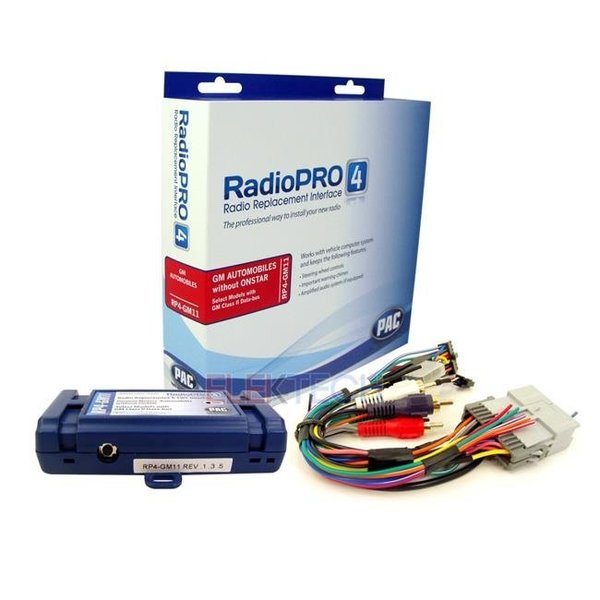 Pac PAC RP4GM11 Radio Replacement Interface with Steering Wheel Control Retain for GMC RP4GM11